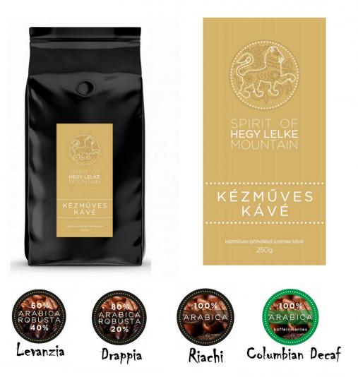 HEGY LELKE - SPIRIT OF MOUNTAIN kávékülönlegesség  LEVANZIA - 60% ARABICA - 40 % ROBUSTA